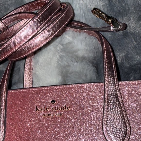 Kate Spade Rose Gold Glitter Satchel - Picture 2 of 7